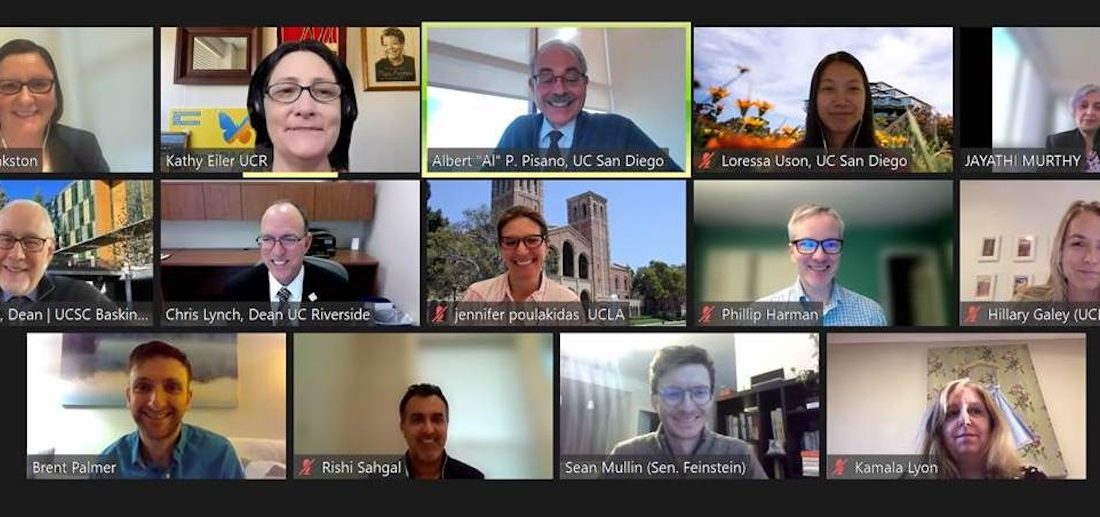 UC advocates meet with staff from Sen. Dianne Feinstein’s office