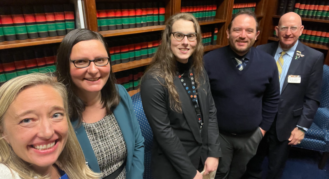 Members of the Dragonfly delegation meet with Albert Hinman, professional staff for the House Science Committee (minority staff)